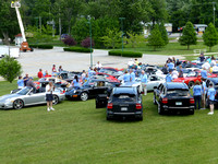 Parade Of Porsches on the lawn